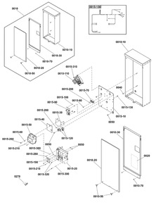 Transfer Switch - Hingeless Enclosure Diagram and Parts List for 071271-00  Briggs and Stratton Generator